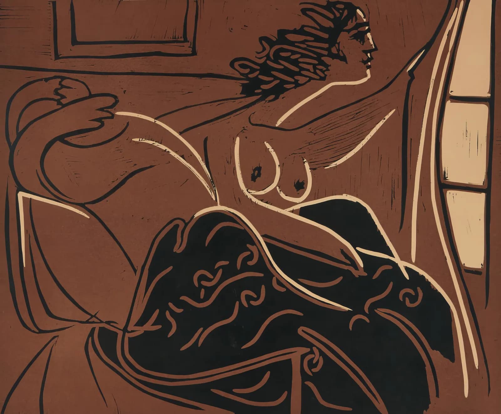 MAXIMALIST 2600 Femme regardant par la fenêtre (Woman Looking out the Window) (1960) copia