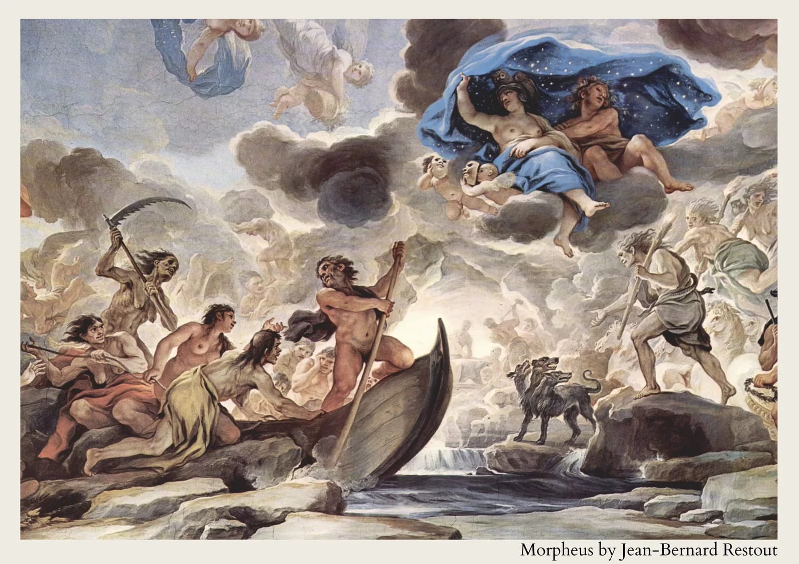 MAXIMALIST 2600 Jean Bernard Restout, Morpheus or Sleep Painting, 1771 copia