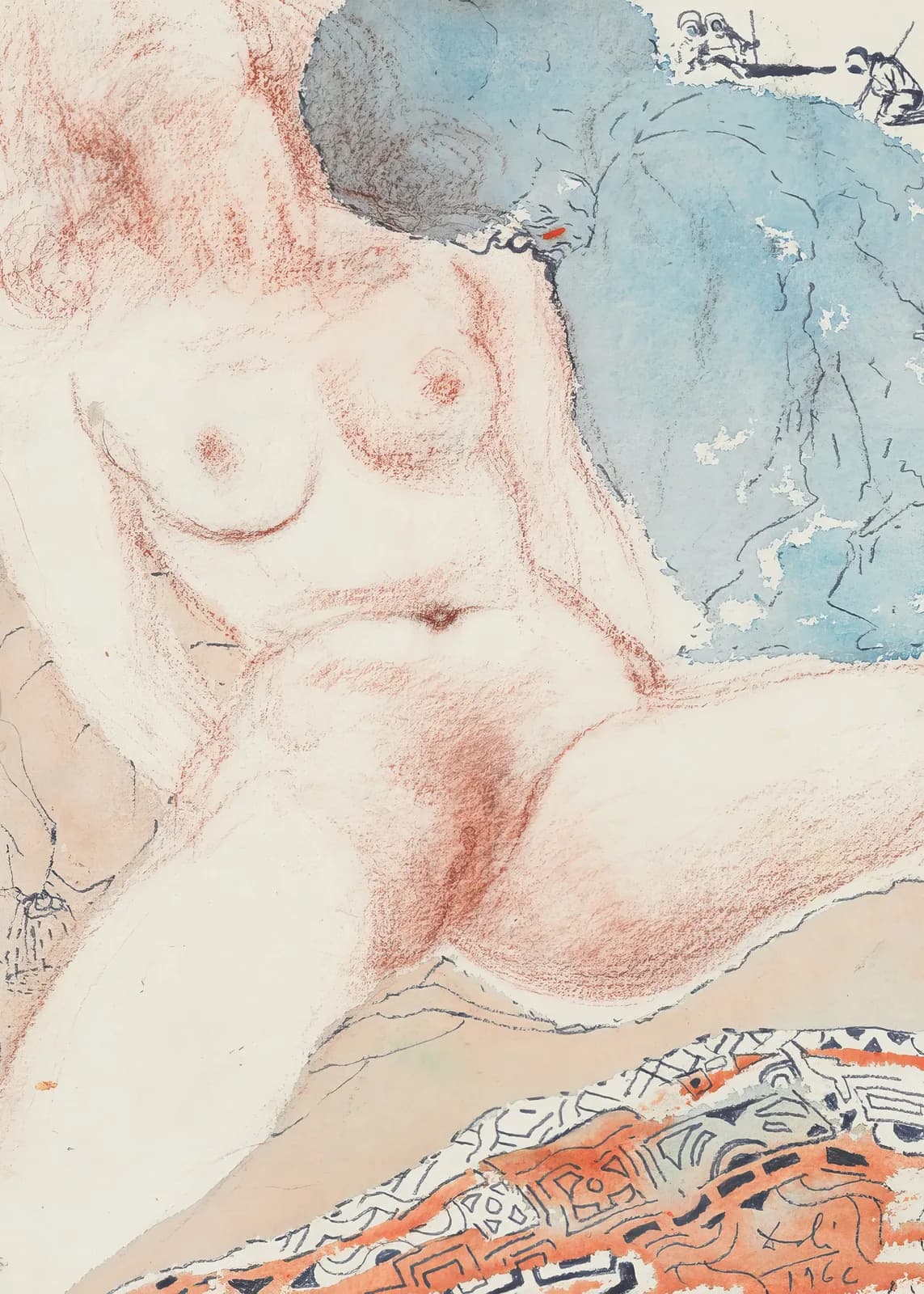 MAXIMALIST 2600 Salvador Dalí Nu féminin et sultan pour le projet d’illustration de l’ouvrage Les Mille et Une Nuits (1966) copia