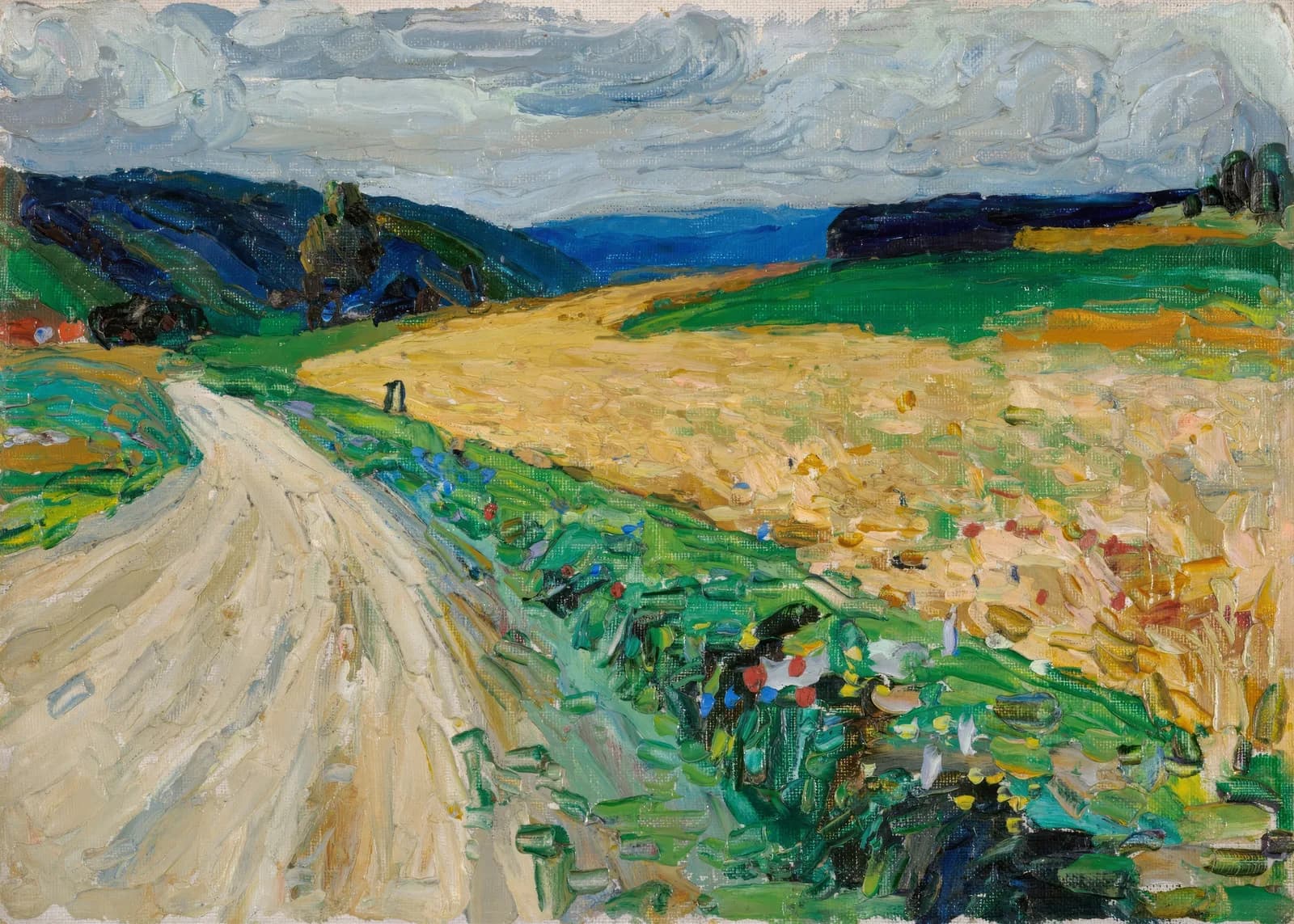 MAXIMALIST 2600 Wassily Kandinsky Kallmünz Nature study on the yellow stagecoach (1903) copia