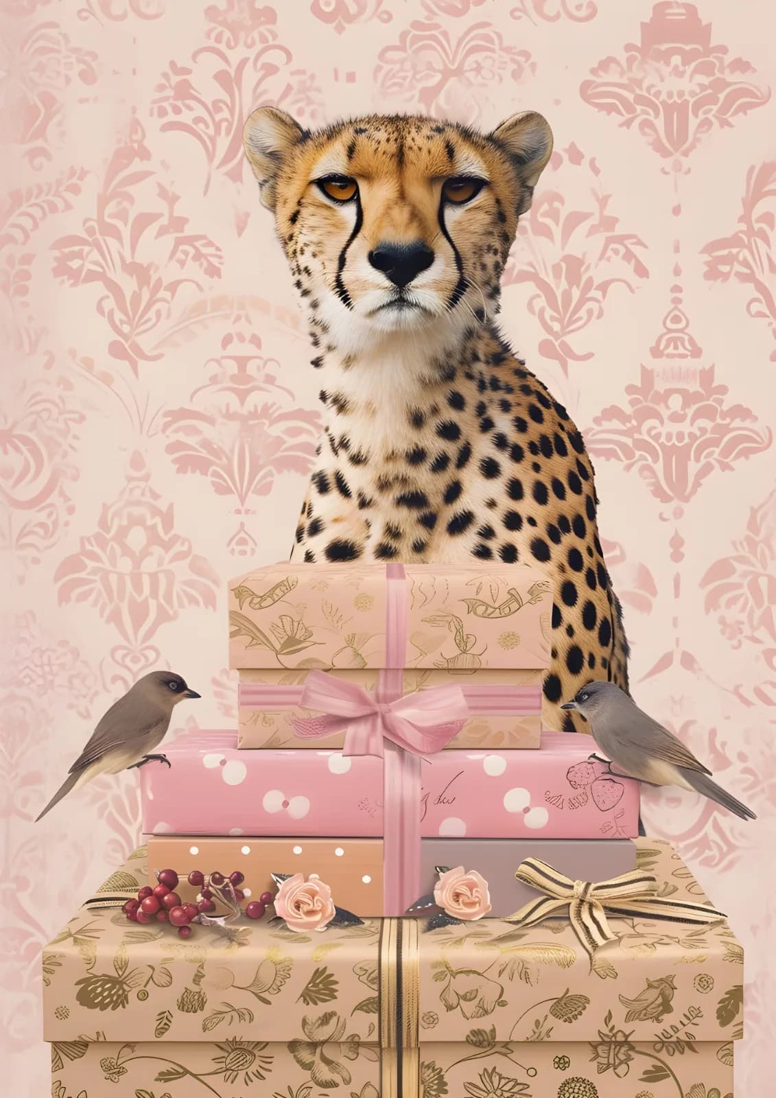 Maximalist animals Ginevra0934 A cheetah with an extremely long neck its head rest 9ebd52a1 f7df 4165 b465 52b0aa06f734