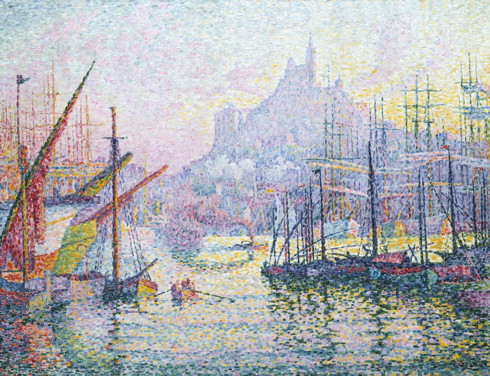 Pointillism Notre Dame de la Garde (La Bonne Mère), Marseilles (ca 1905 1906) Paul Signa