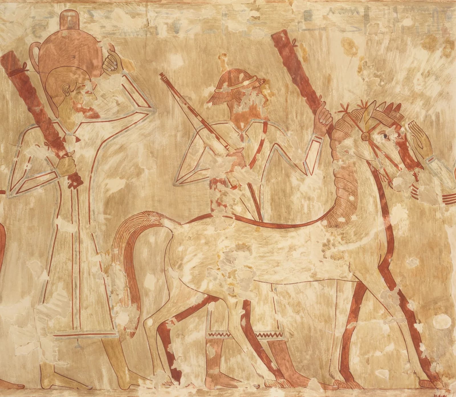 AUTUMN VINTAGE LD Syrians Bringing Horses, Tomb of Rekhmire by Nina de Garis Davies