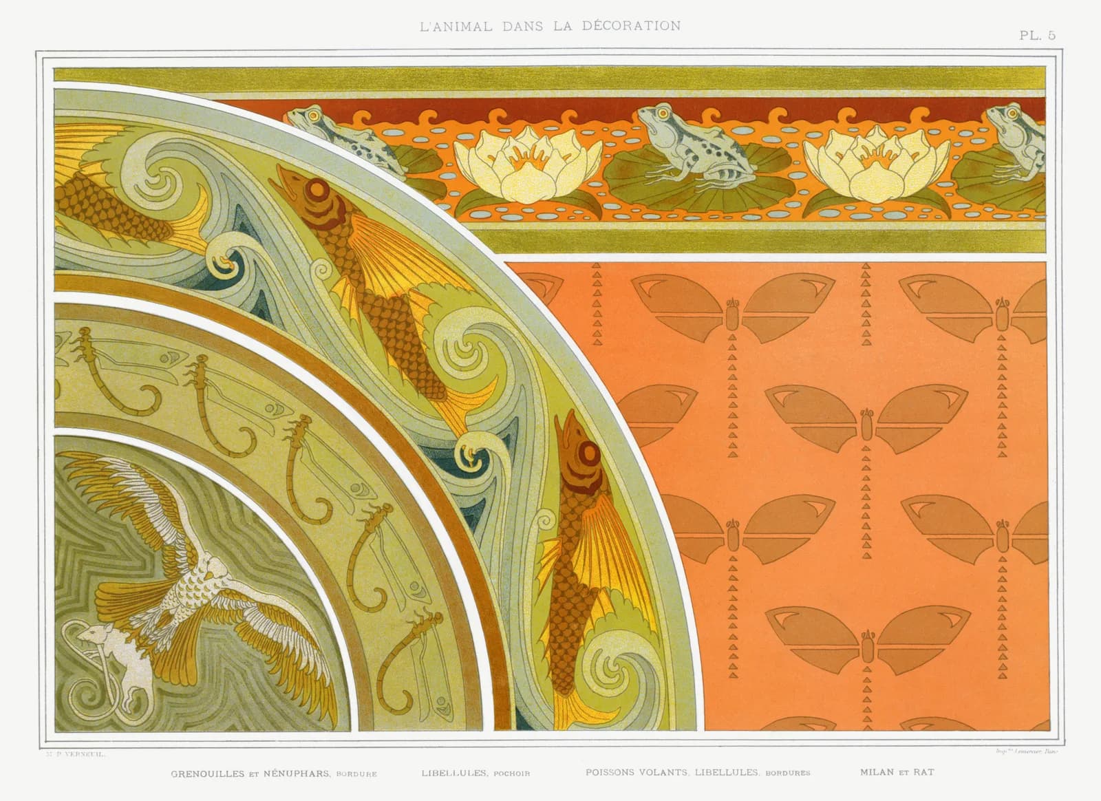 AUTUMN VINTAGE LD L animal dans la décoration (1897) illustrated by Maurice Pillard Verneuil